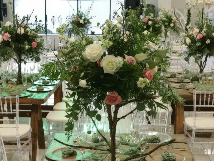 Elegant wedding setup at La Lux Venue in Charlotte